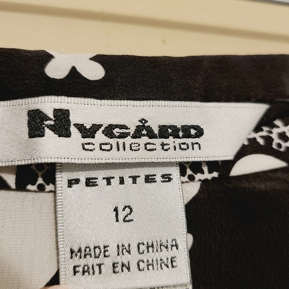 Nygard Collection | Vintage 100% Silk A-Line Skirt (Size 12) - Picture 2 of 10